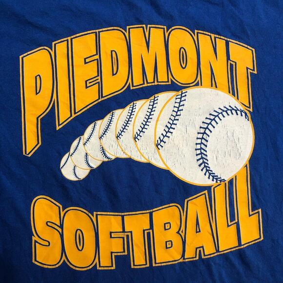 Blue Piedmont Softball Graphic Tee - Picture 3 of 4